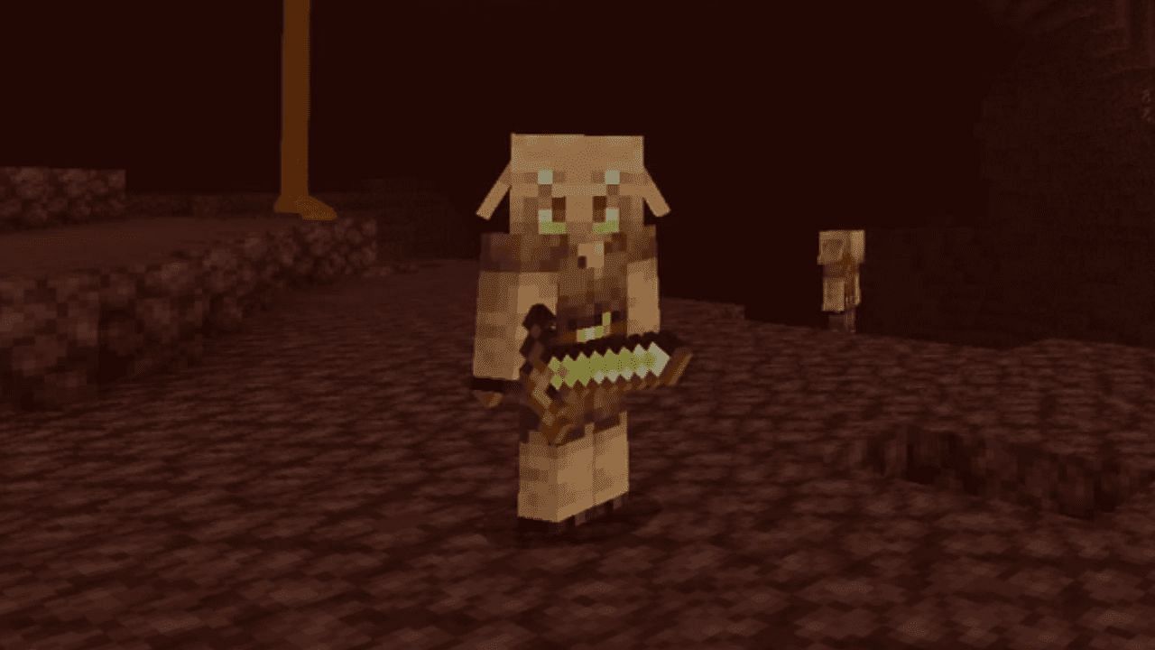 All piglins are clad in the same basic uniform (Image via Mojang)