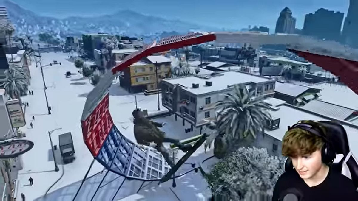 Gta 5 Streamer Caylus Becomes A Pro Snowboarder Using Mods 3658