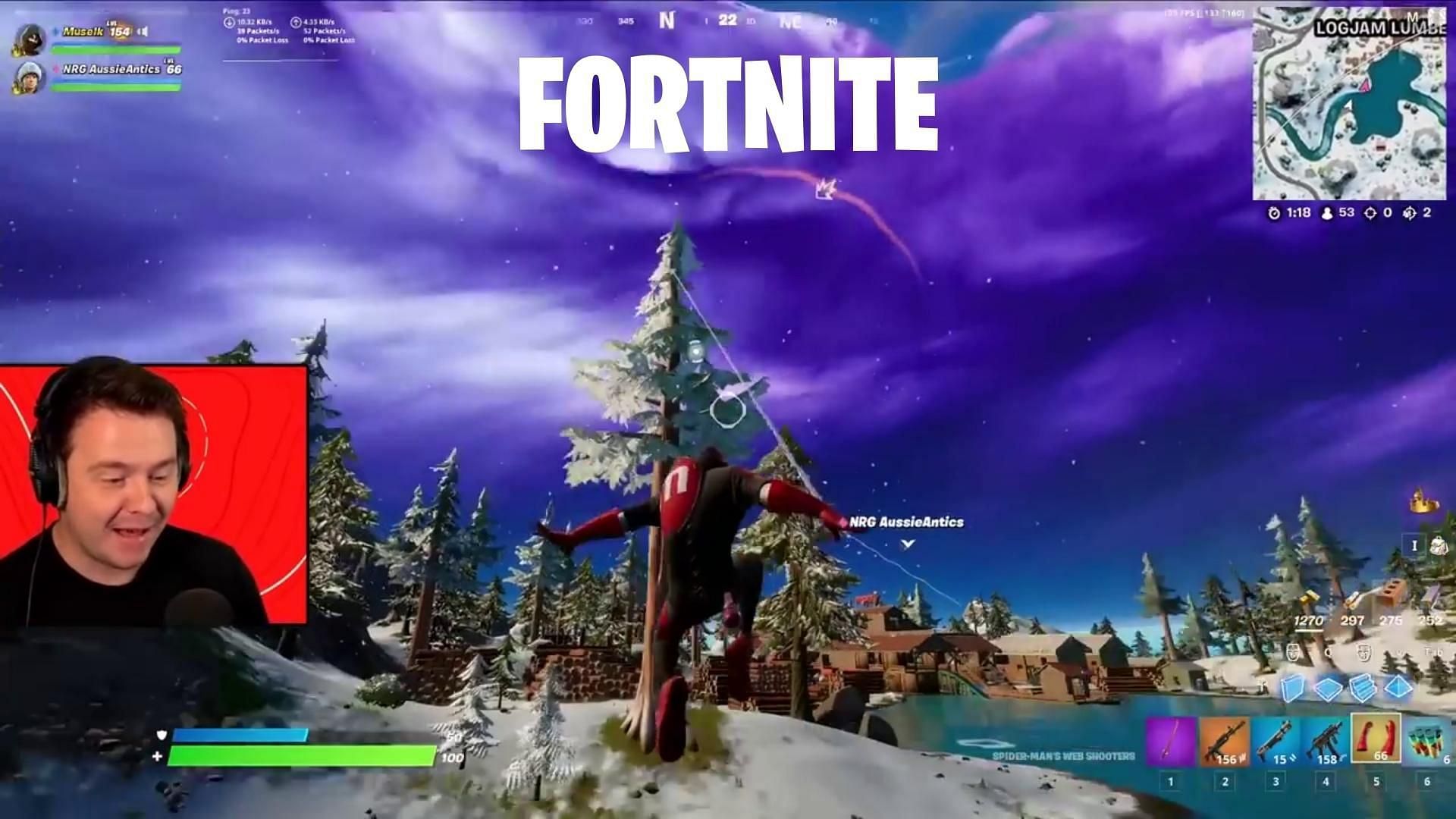 Fortnite Chapter 3 has the most broken audio feature ever in-game (Image via YouTube/Muselk)