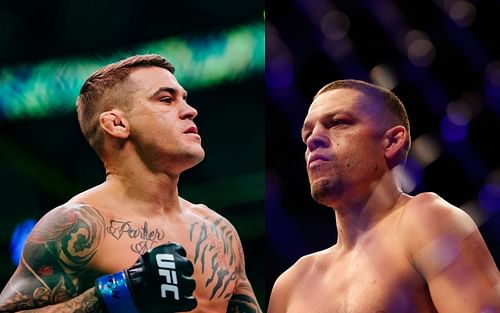 Dustin Poirier (left); Nate Diaz (right)