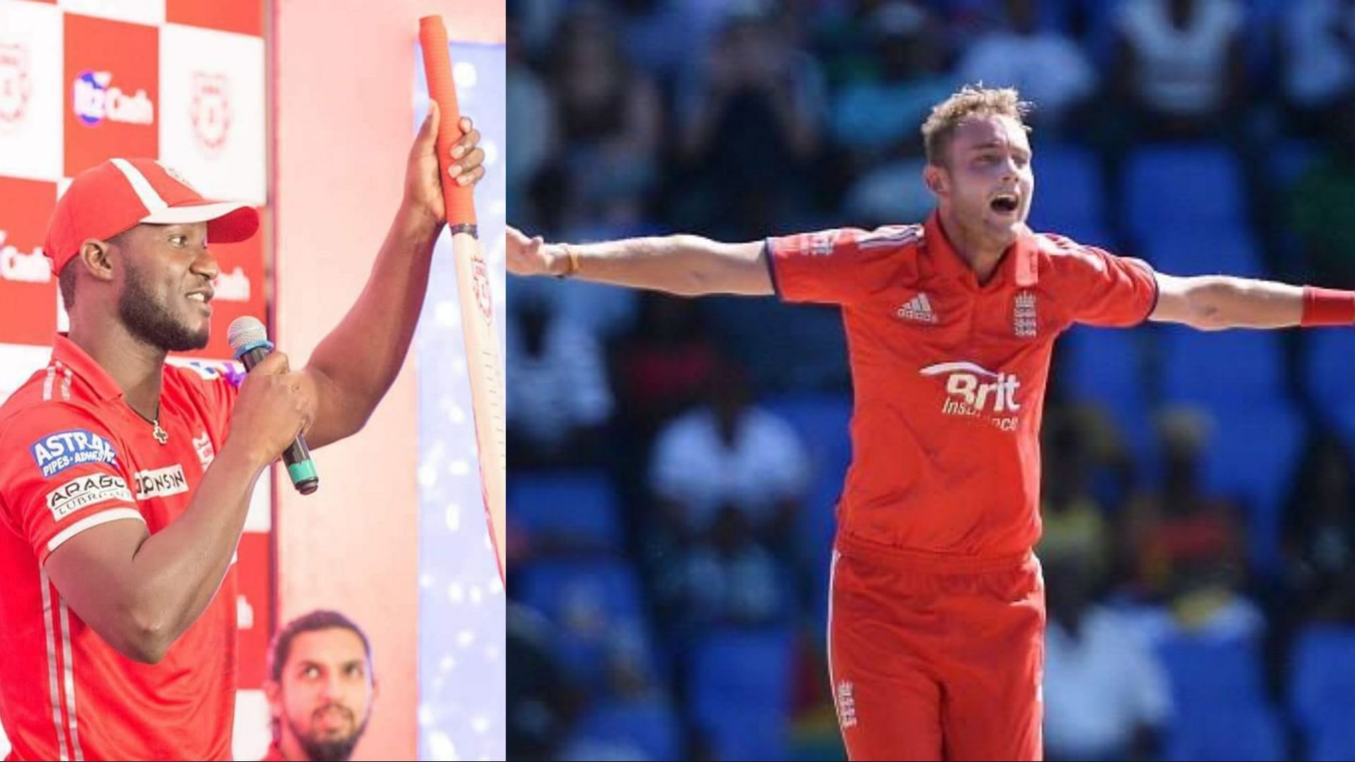 Darren Sammy (L) and Stuart Broad earned contracts from Punjab Kings but never played for the Mohali-based franchise