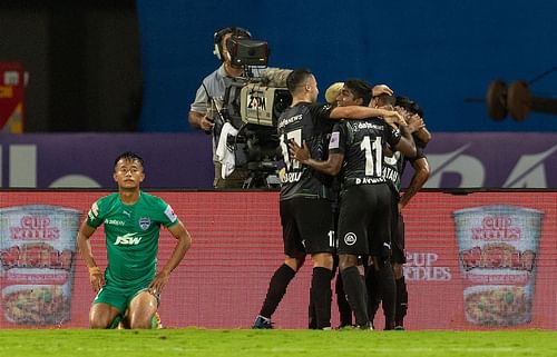 Bengaluru FC lost 3-1 to Mumbai City FC in the previous leg of ISL 2021-22 (Image Courtesy: ISL)