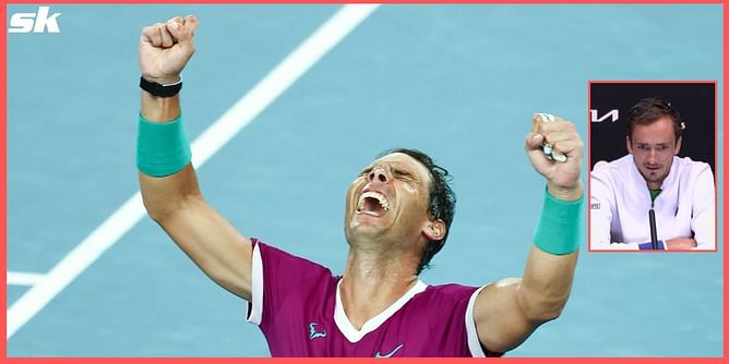 "Next time I'm probably going to say when 2 sets to love down, just do it like Rafael Nadal did against you" - Daniil Medvedev