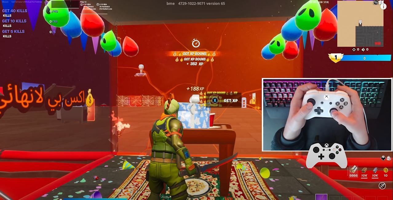 YouTuber shows how to work the newest glitch map and get 100,000 XP in a minute (Image via YouTube/ Whoods)