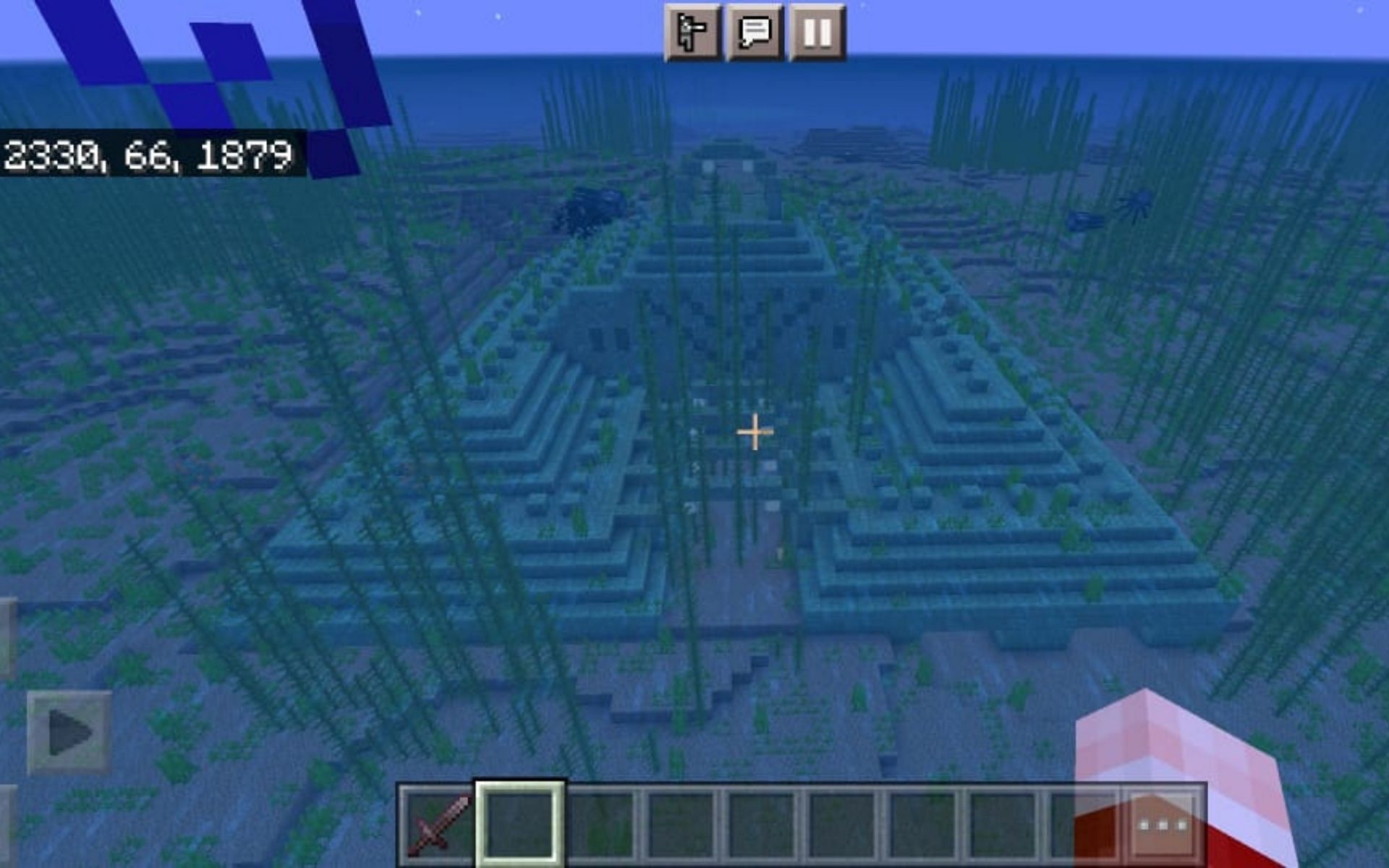 One of the Ocean Monument (Image via Minecraft)