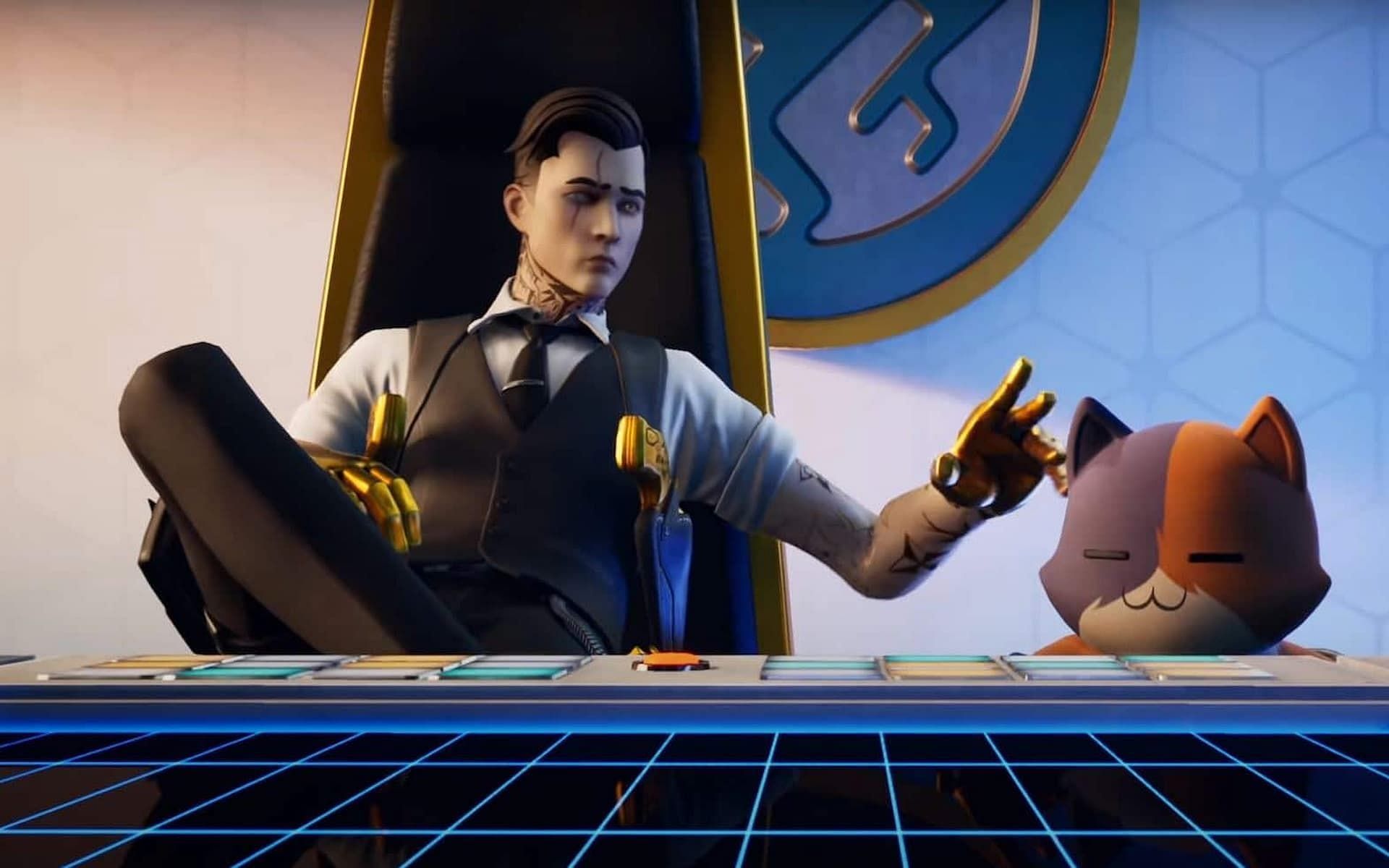 Midas in a Fortnite cinematic (Image via Epic Games)
