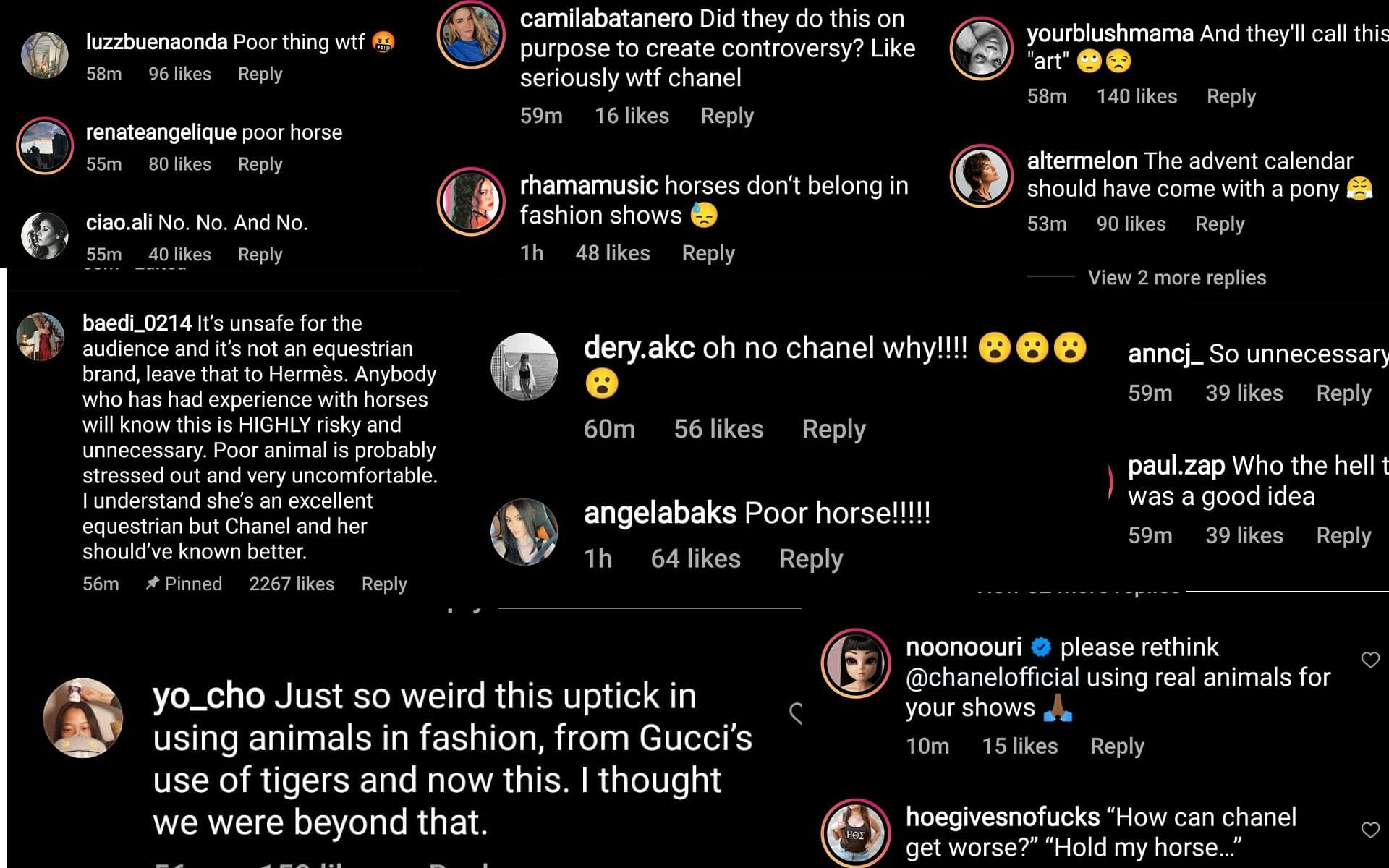 Fans react to the horse being used in Chanel SS22 runway show (Image by Sportskeeda)