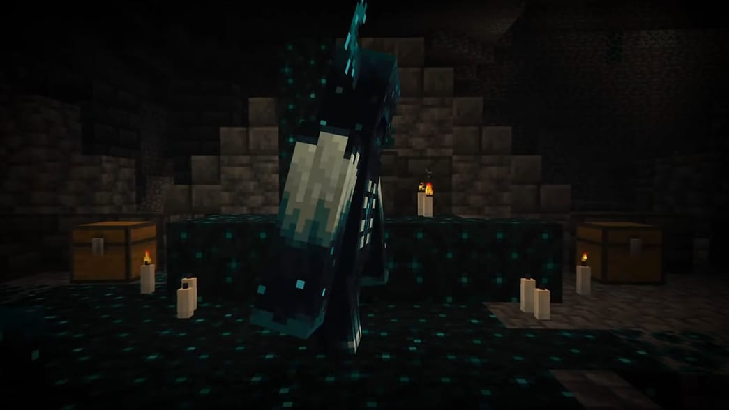 Warden's artwork and game implementation revealed by Minecraft developers