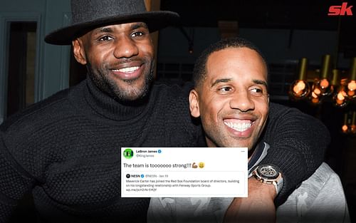 LA Lakers star LeBron James and business partner Maverick Carter