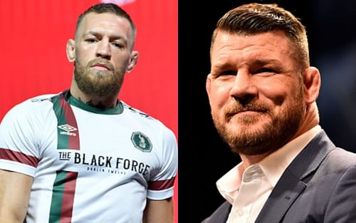 Conor McGregor (left); Michael Bisping (right)