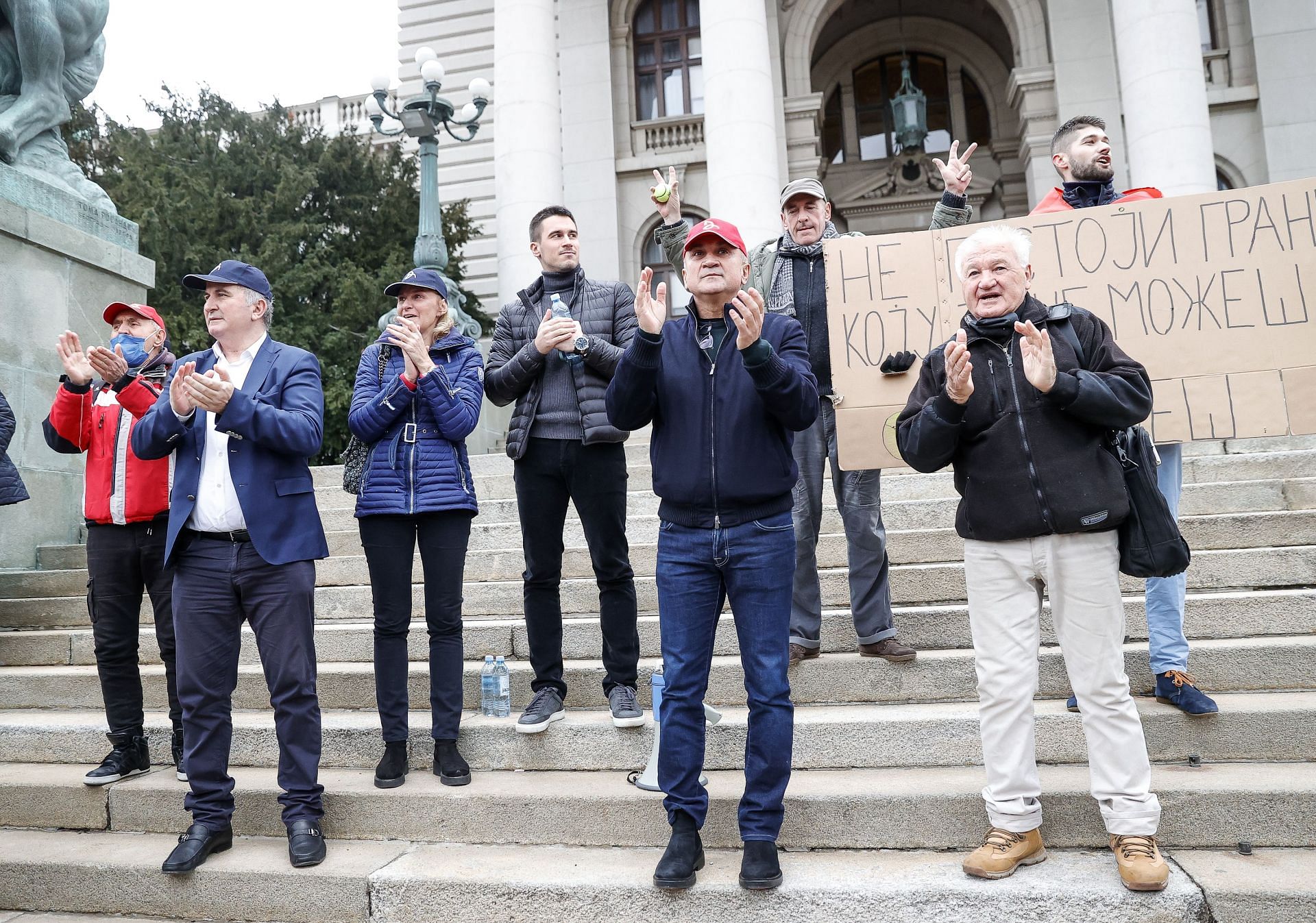 Novak Djokovic&#039;s family out in full support