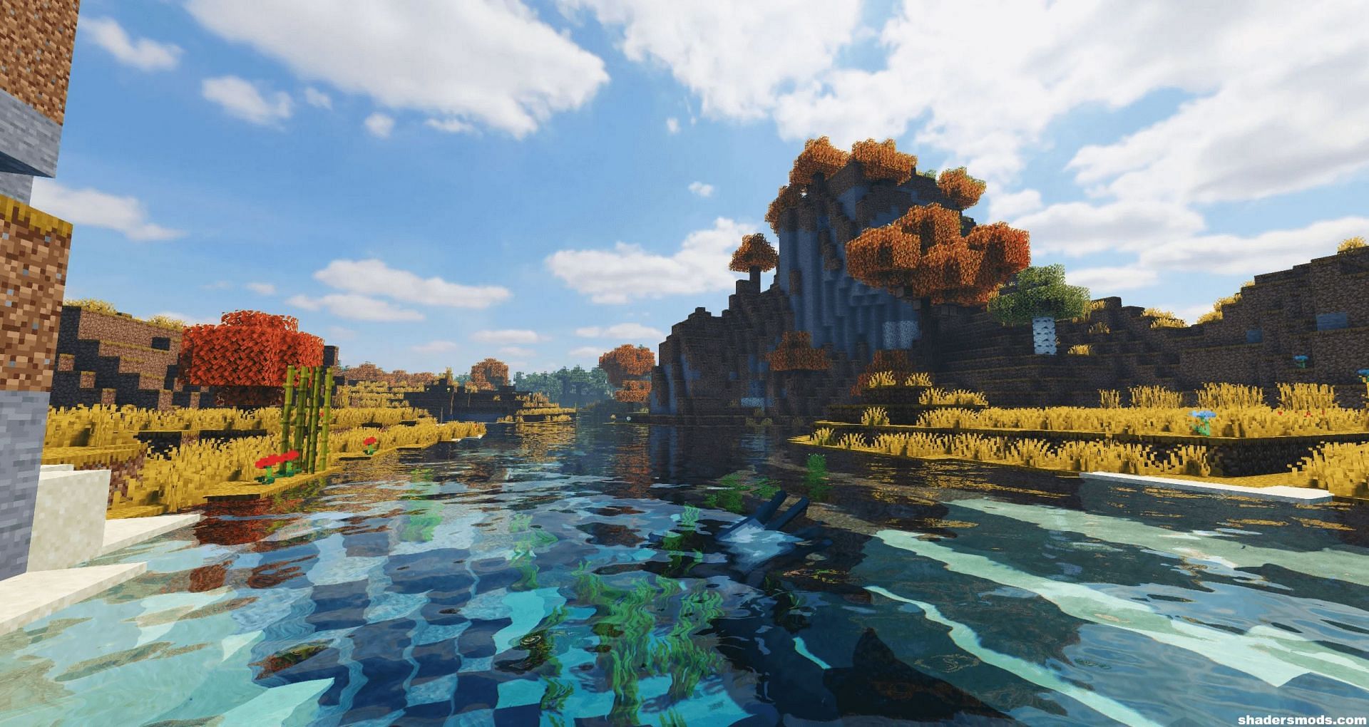 I made these photos of my Minecraft world with the new 1.18 update. Shaders  and 1.18 were made for each other. More photos in Google drive. All in 4k :  r/Minecraft