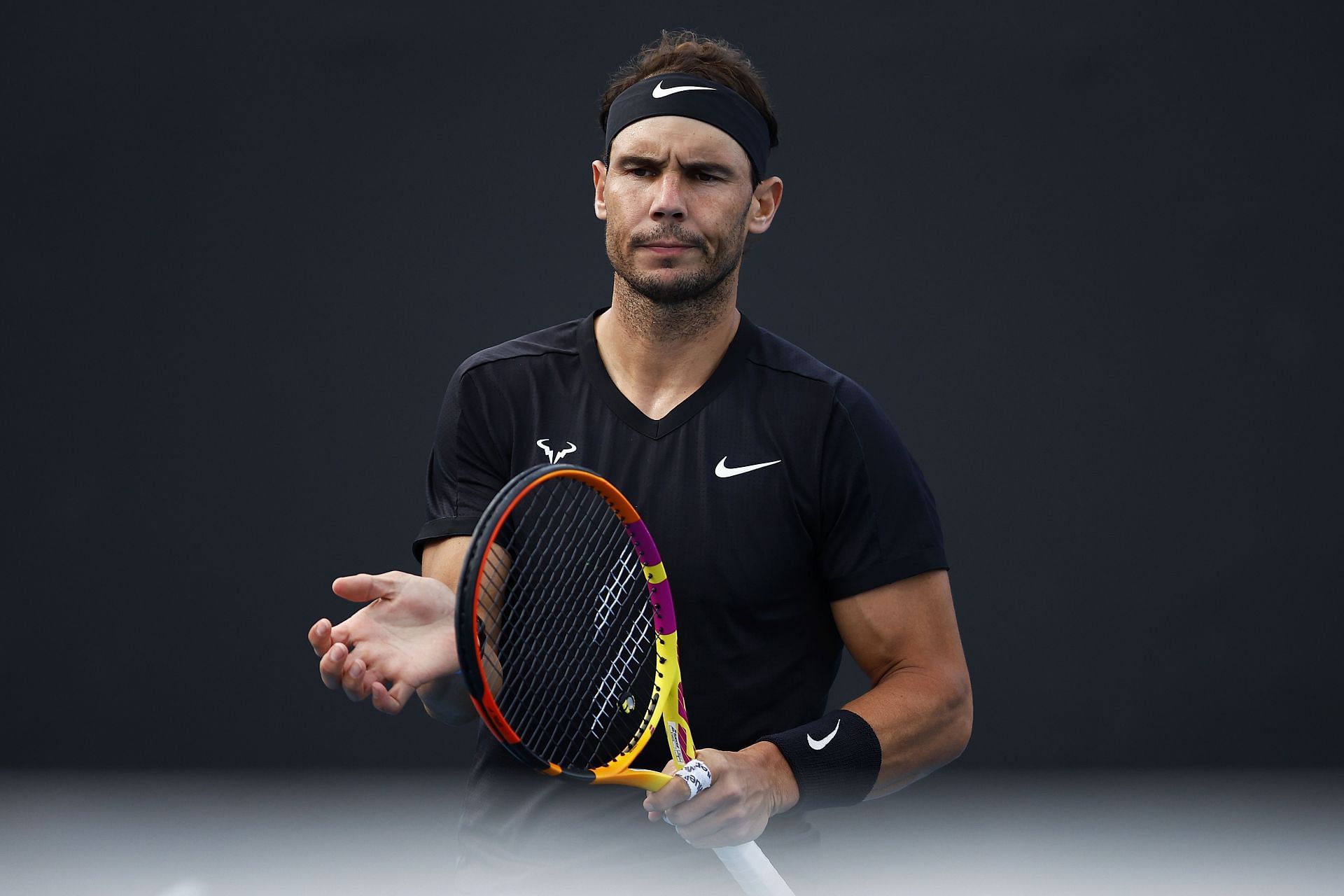 Rafael Nadal, being the No. 1 seed, received a bye into the second round at the Melbourne Summer Set