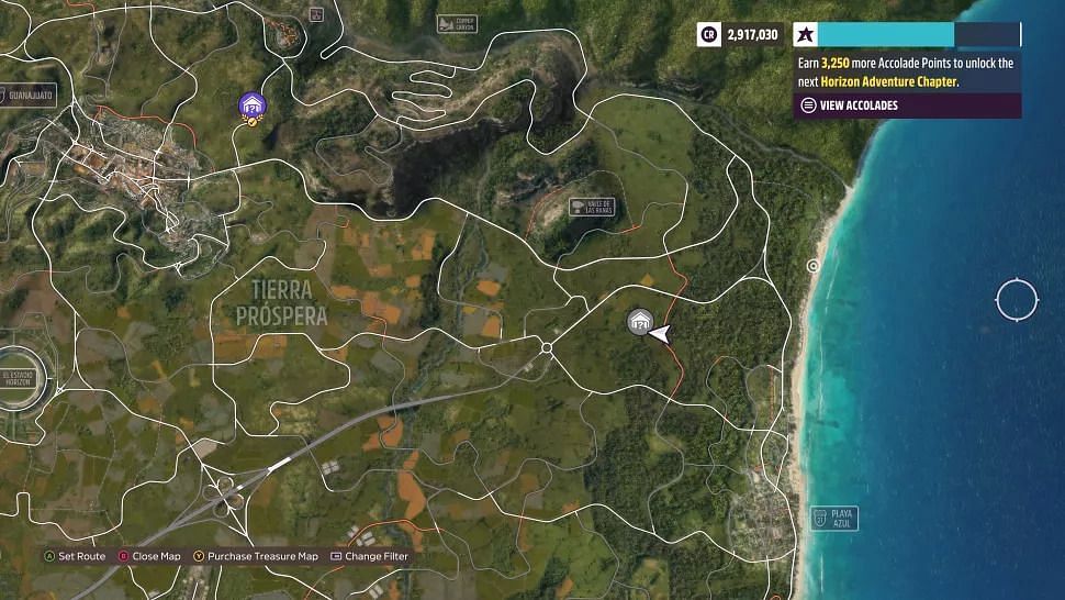 Location of the barn (Image via Forza Horizon 5)