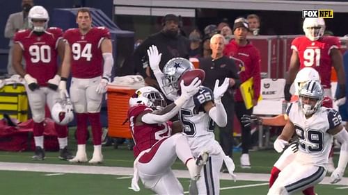 Jonathan Ward's helmet catch | Image Credit: FOX