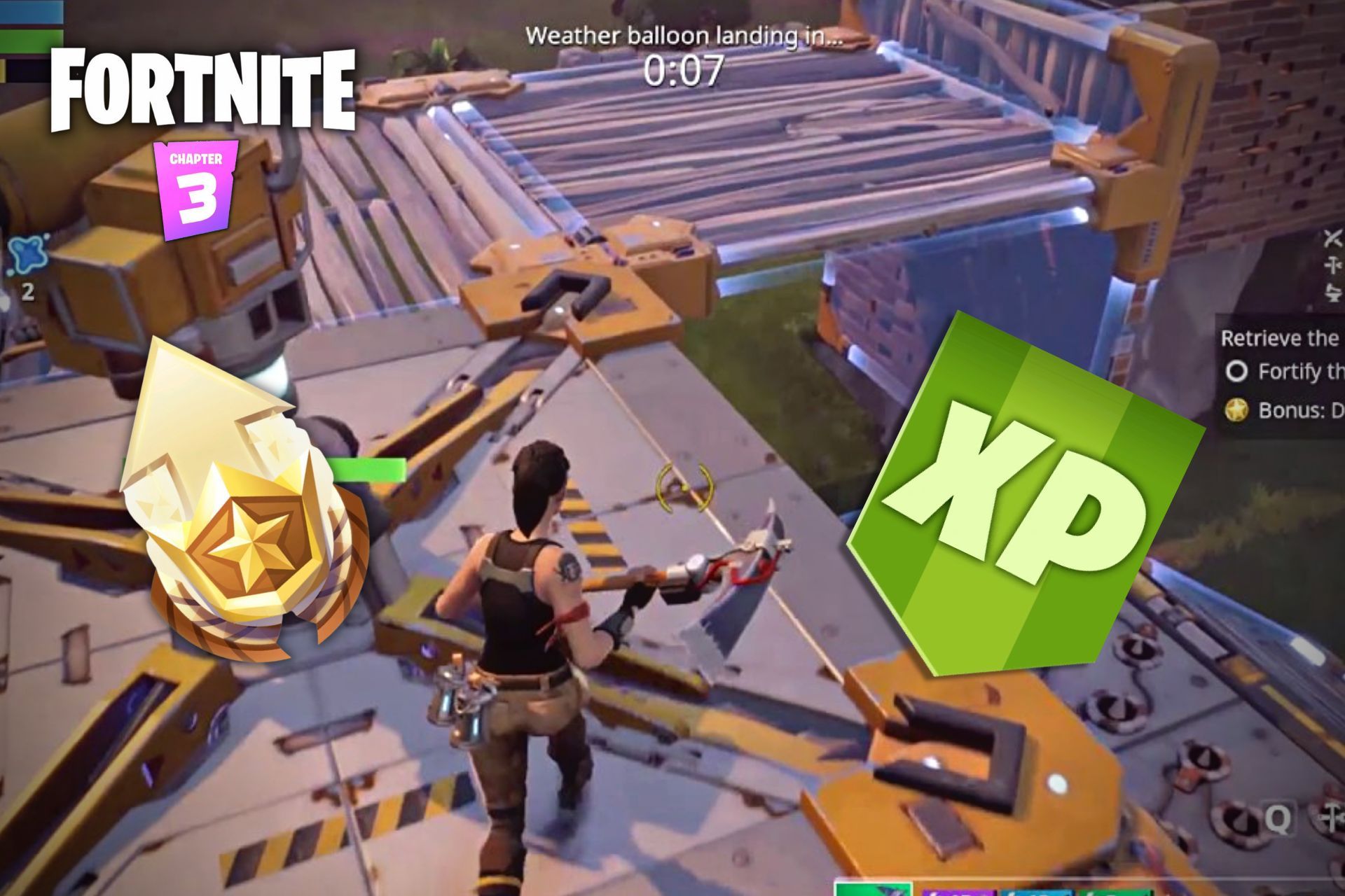 Fortnite Chapter 3 Season 1 XP glitch (Image via Sportskeeda)