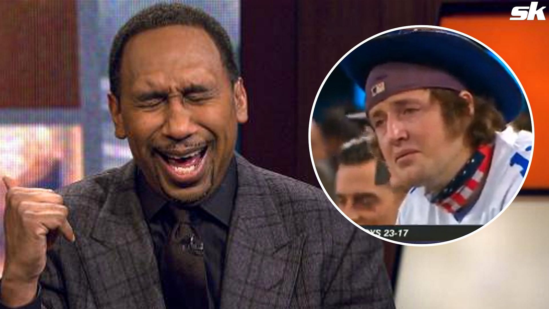 Stephen A. Smith laughs at Cowboys fan crying after loss to 49ers