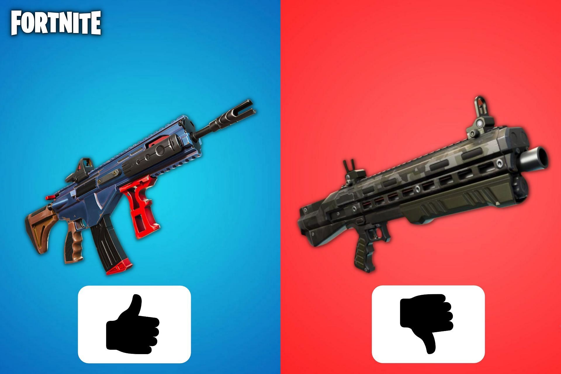 Fortnite players have come across tons of weapons, and some have impressed the community, while others were complete flops (Image via Sportskeeda)