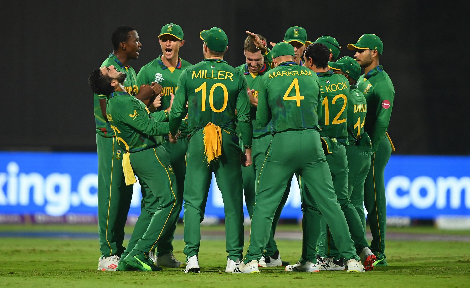 South African cricket team during the T20 World Cup. Pic: Getty Images