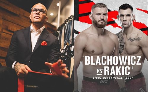 Anthony Smith (L) and Jan Blachowicz vs. Alexander Rakic poster (R) via Instagram @lionheartasmith and rakic_ufc