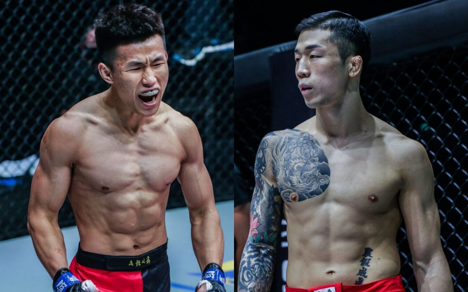 Tang Kai (left) wants Kim Jae Woong&#039;s title shot after a medical issue pulls the top contender from their fight | Photo: ONE Championship