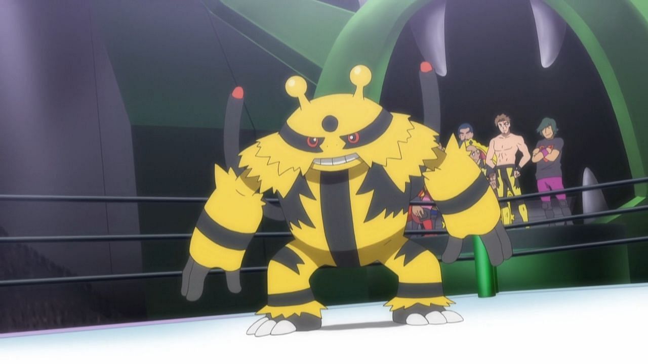 Electivire as it appears in the anime (Image via The Pokemon Company)