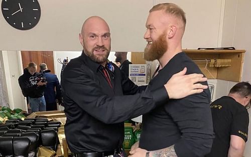 Tyson Fury (left) and Hafthor Bjornsson (right) [Image Courtesy: @thorbjornsson via Instagram]