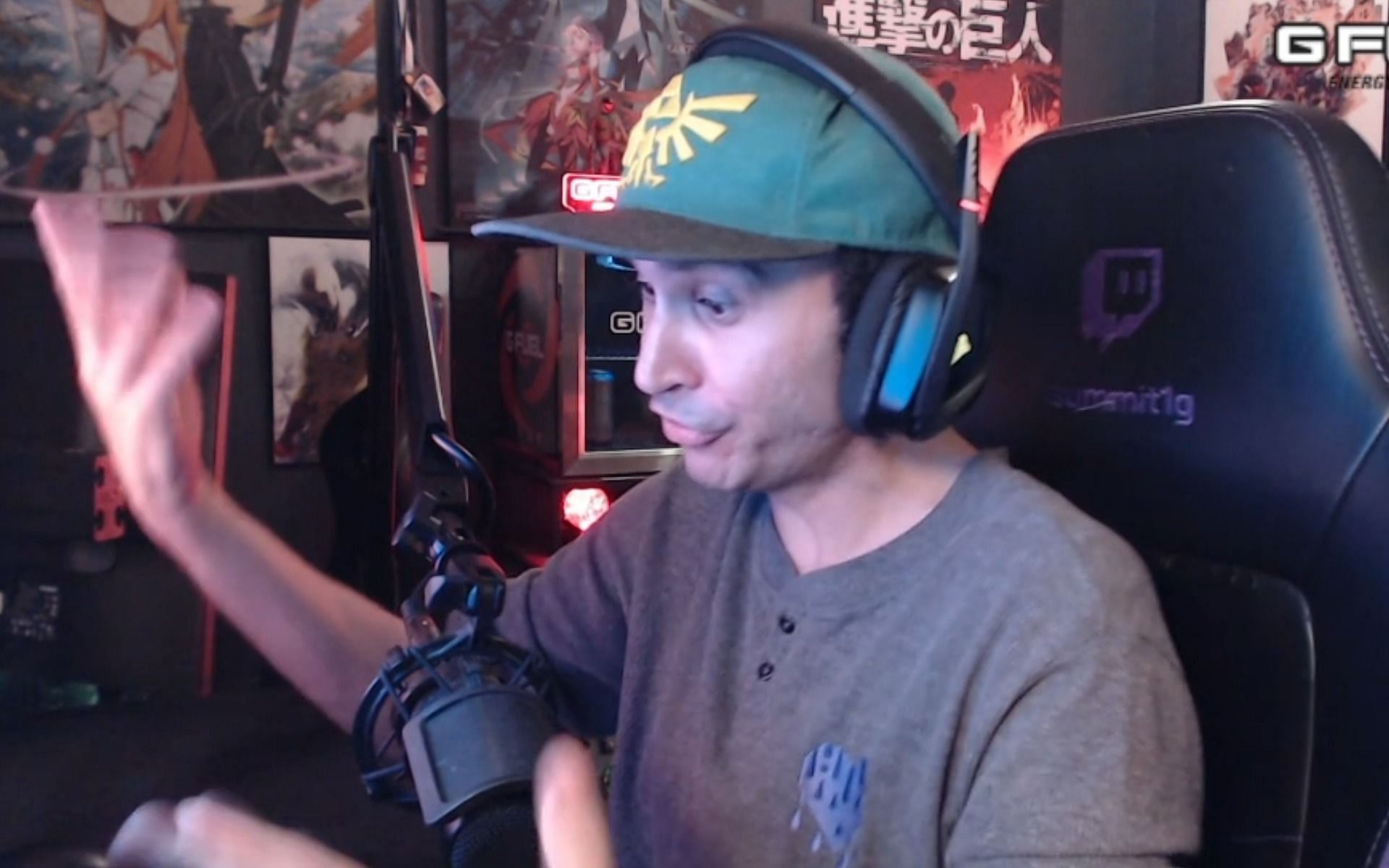 Summit1g loses cool over Hearthstone&#039;s rigorous challenge mode (Image via Twitch/summit1g)