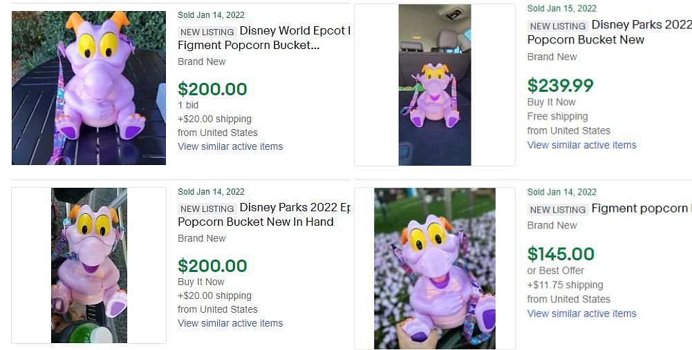 The eBay listings (Image via Sportskeeda)
