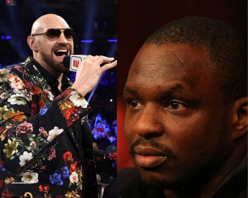 Tyson Fury (left) and Dillian Whyte (right)