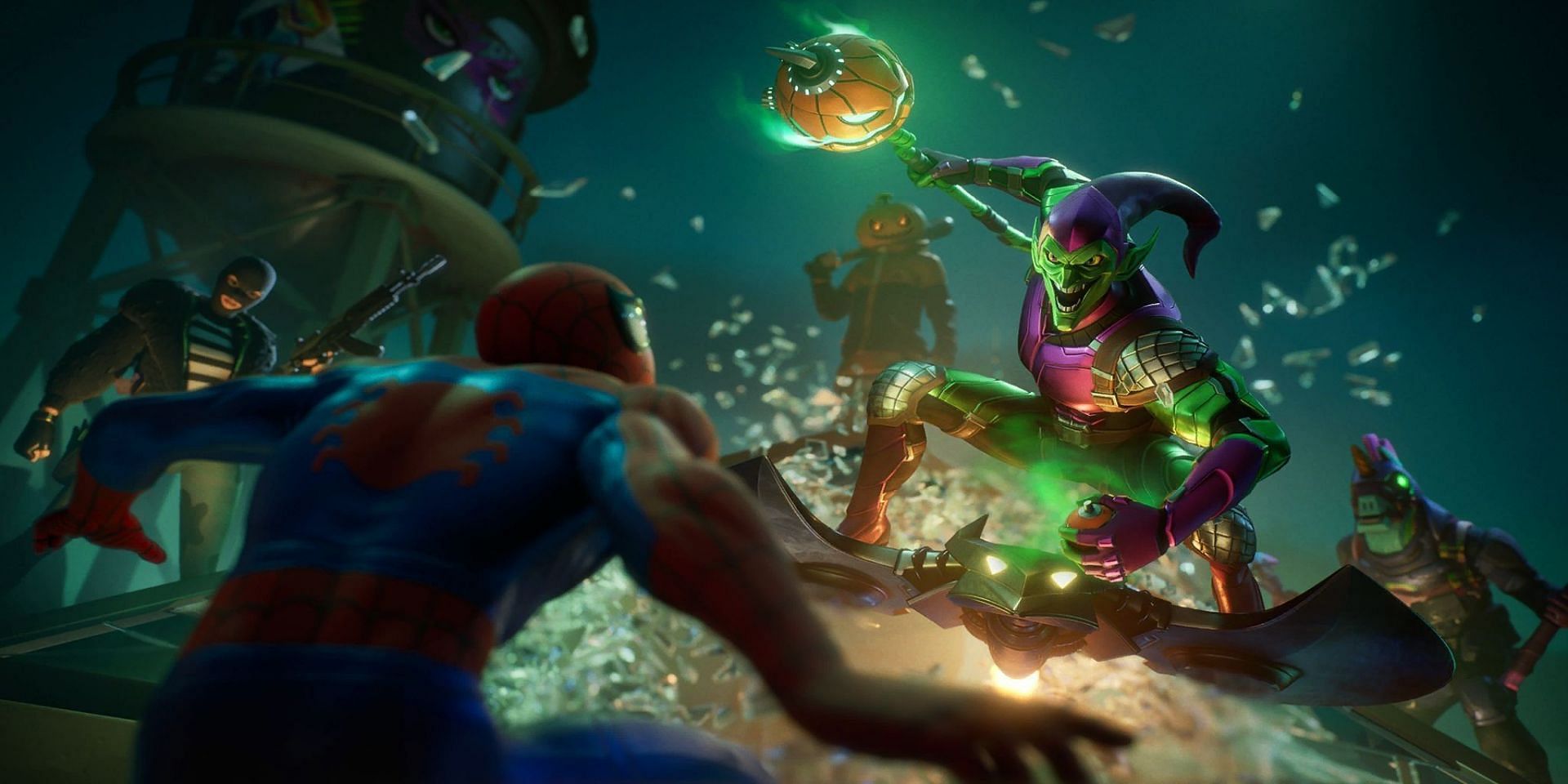The Green Goblin is about to fly around Fortnite to rival Spider-Man in Chapter 3 (Image via Epic Games)