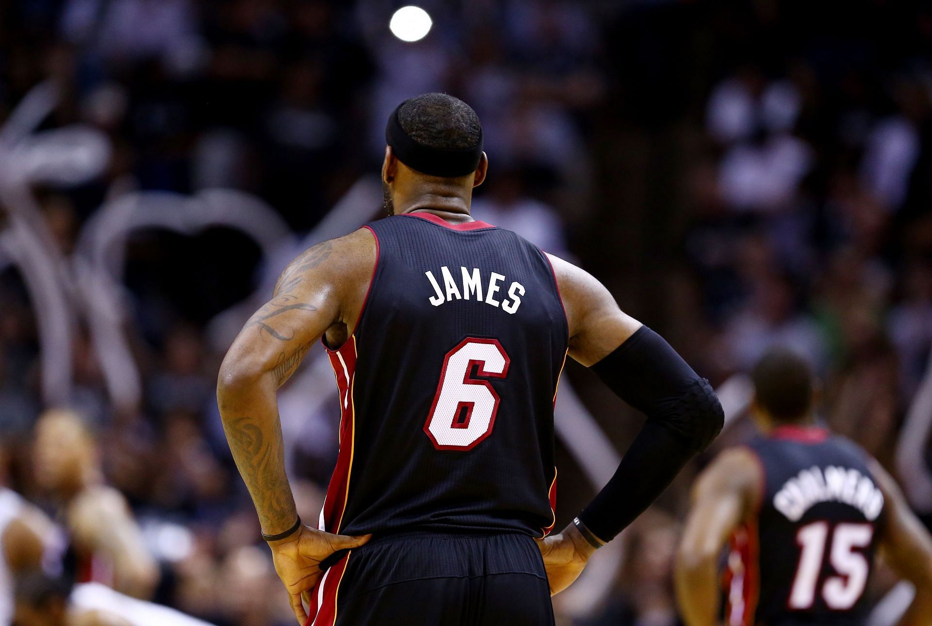 King James wore No. 6 with the Miami Heat.