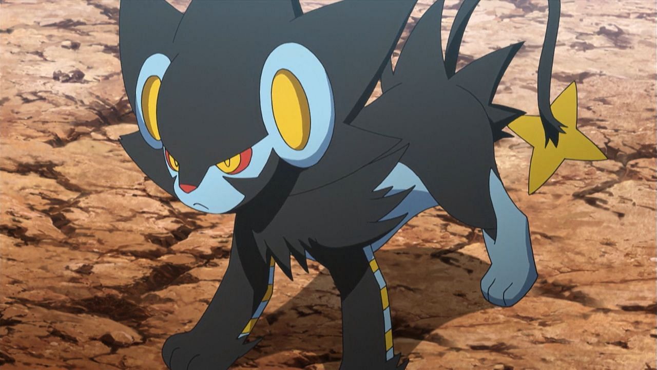 Luxray as it appears in the anime (Image via The Pokemon Company)