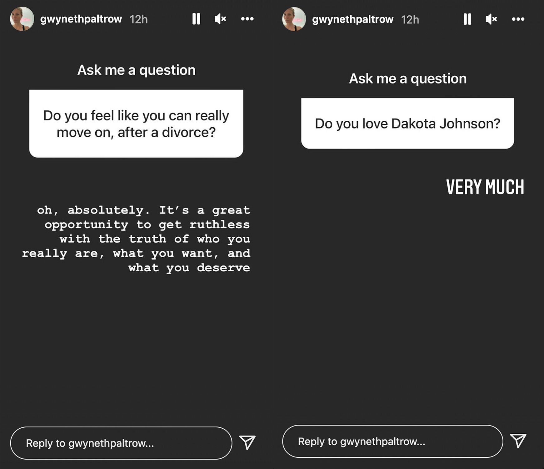 Paltrow&#039;s Instagram AMA (Image via gwynethpaltrow/Instagram)