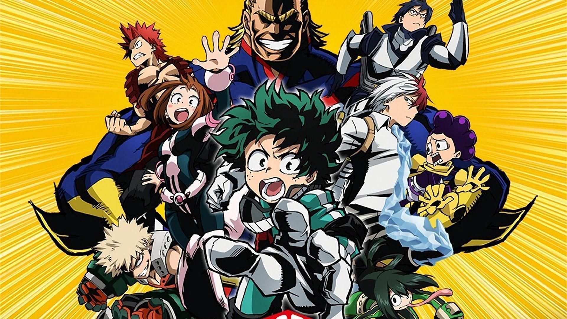 The Heroes in My Hero Academia (Image via BONES)