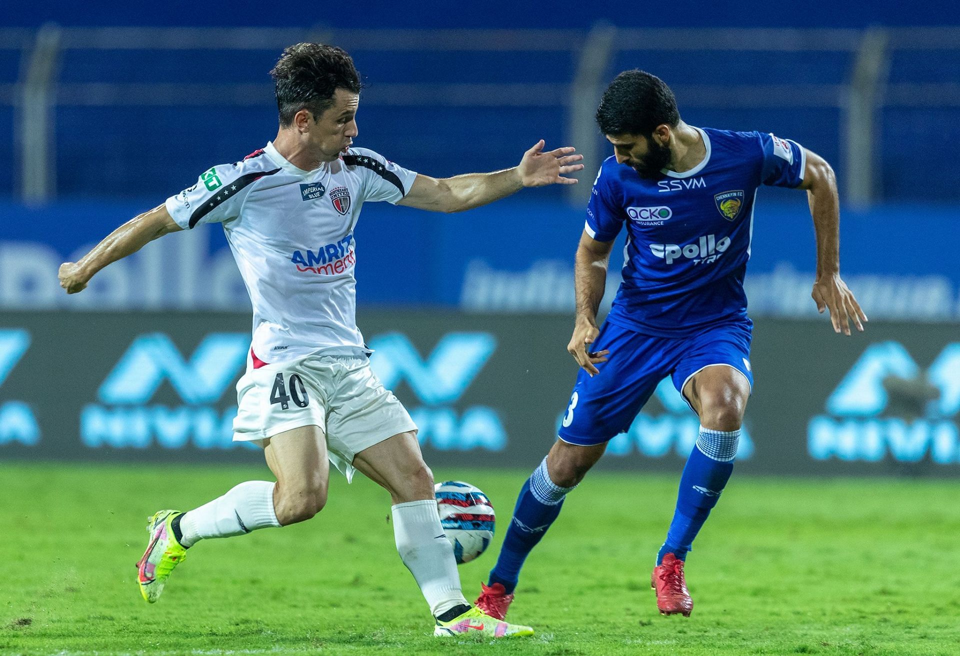 Marcelinho showed glimpses of his class in the second half (Image courtesy: ISL social media)