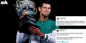 "He is an all-time great, but he ain’t essential" - Twitter reacts to Novak Djokovic getting medical exemption for 2022 Australian Open