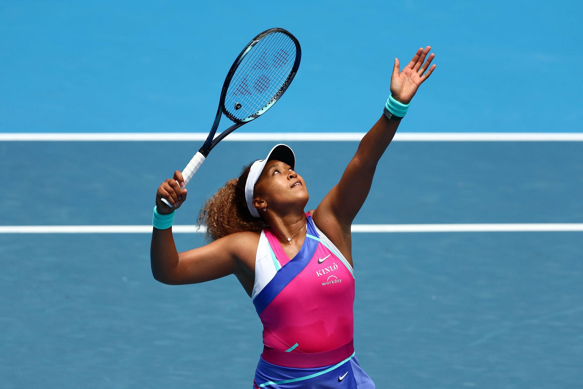 Naomi Osaka in action at the 2022 Australian Open