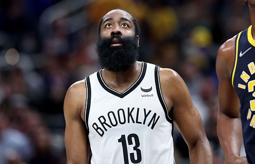 James Harden #13 of the Brooklyn Nets