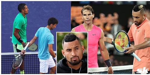 Nick Kyrgios defended his habit of running his mouth, saying that he always backed it up with his tennis