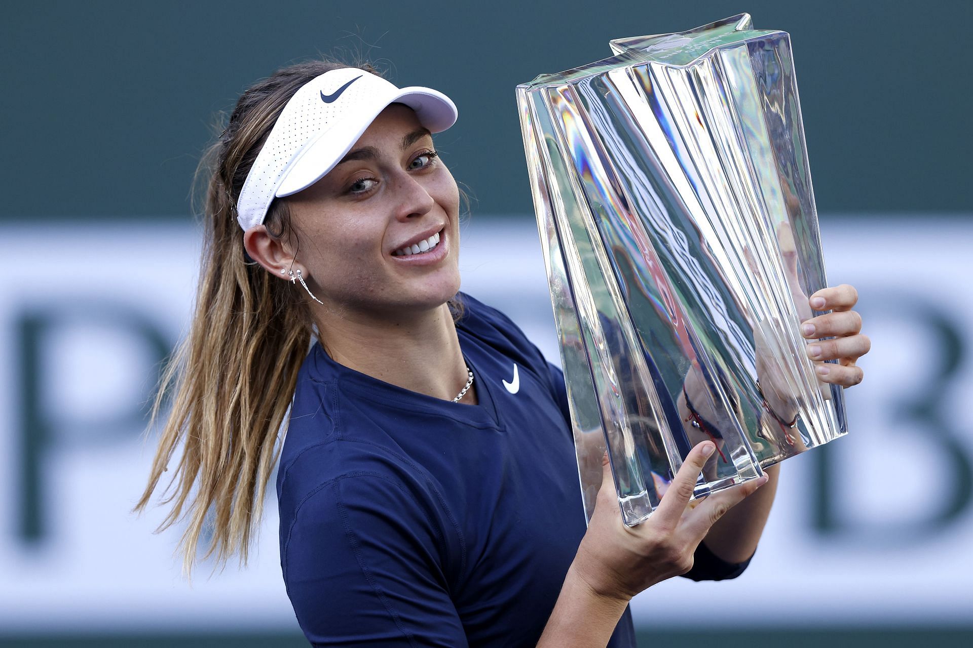 Paula Badosa at the 2021 BNP Paribas Open.