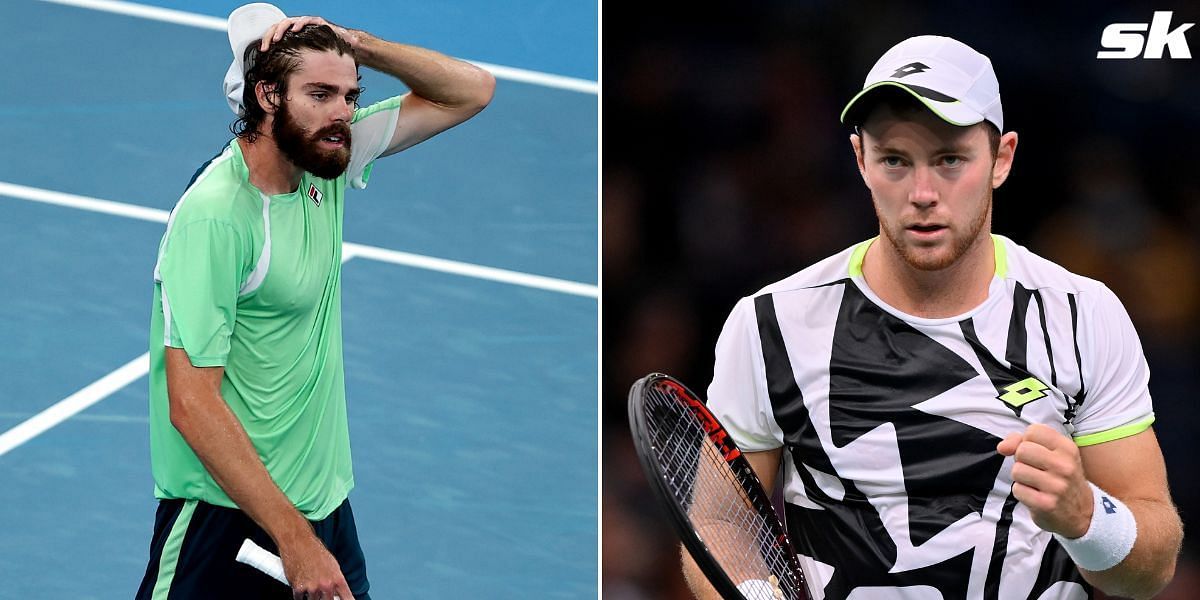 Reilly Opelka takes on Dominik Koepfer in the second round of the Australian Open