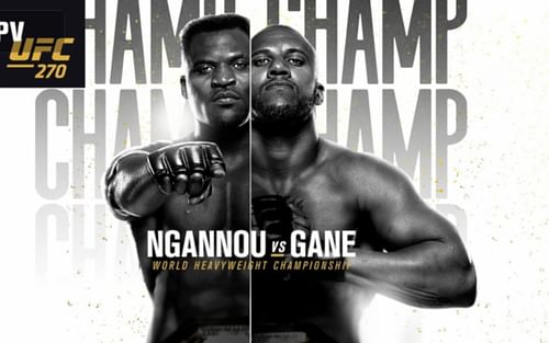 Francis Ngannou and Ciryl Gane do battle in a huge heavyweight title clash in this weekend's headliner