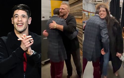 Brandon Moreno greeted by T.J. Dillashaw, Mackenzie Dern, and more [Photos via @ufc on Instagram]