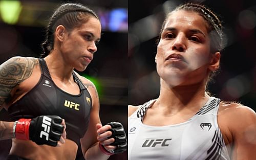 Amanda Nunes (left); Julianna Pena (right)