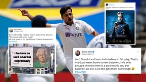 "Scream, run, hide... Lord Shardul wants to take a bite" - Twitterati hails all-rounder's triple strike in 2nd India vs South Africa Test