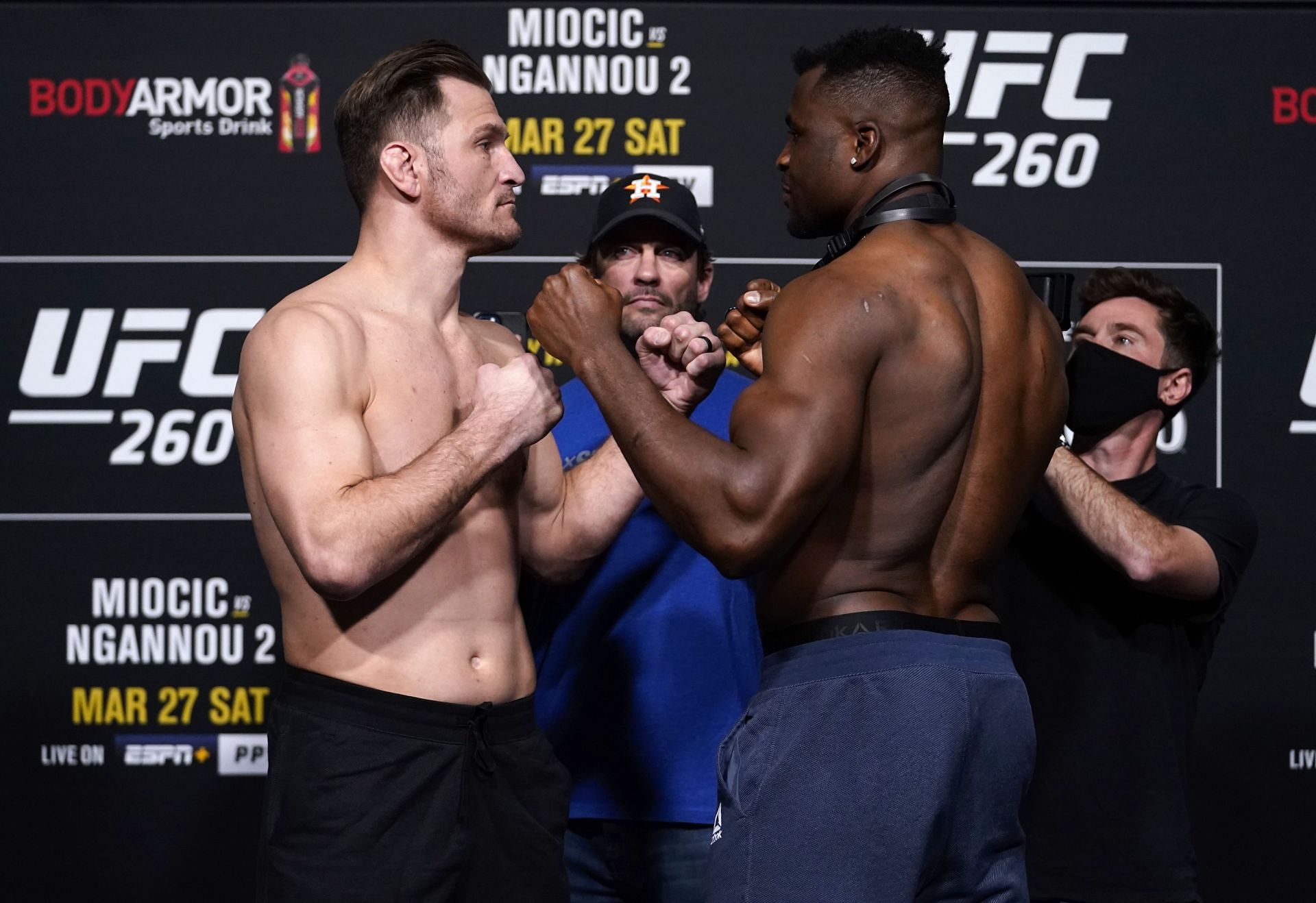 UFC 260 Stipe vs. Ngannou 2: Weigh-Ins