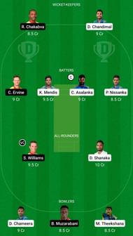 SL vs ZIM Dream11 Fantasy Suggestion #1