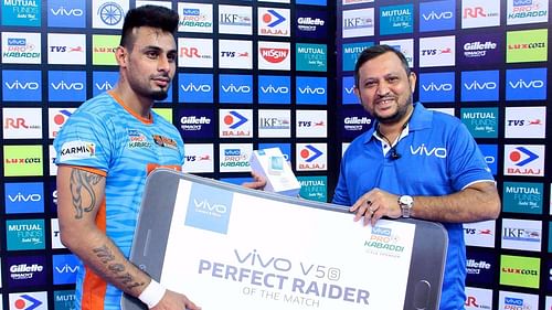 Bengal Warriors post-match presentation. Image Courtesy: Pro Kabaddi Website