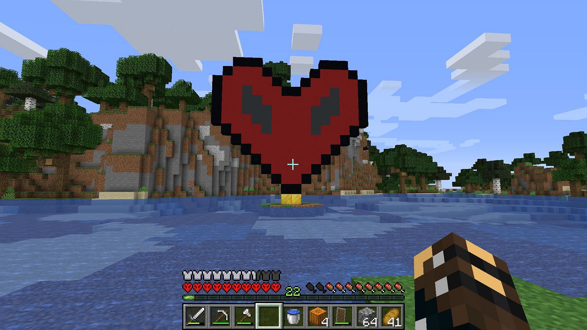 Hardcore heart in Minecraft (Image via u/Swagalicious_12 Reddit)